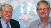 Teleg&#228;rtner MD, Hartmut G&#228;rtner (left) and Webb MD, Paul Richards: a flourishing partnership in the SA telecoms industry